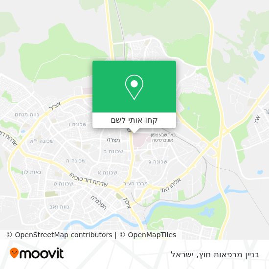 מפת בניין מרפאות חוץ