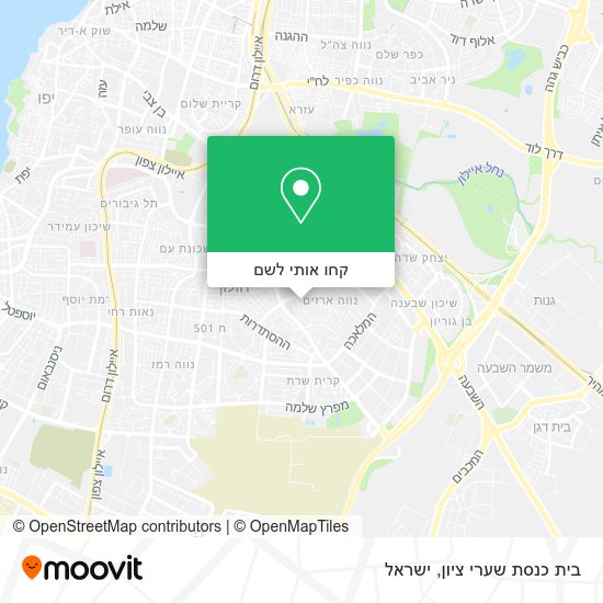 מפת בית כנסת שערי ציון