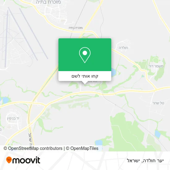 מפת יער חולדה