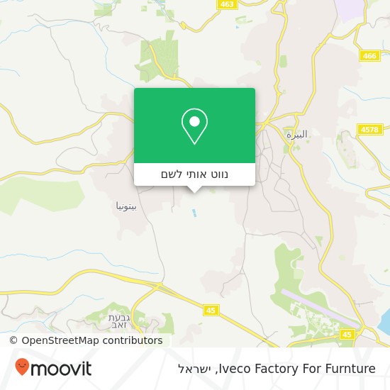 מפת Iveco Factory For Furnture