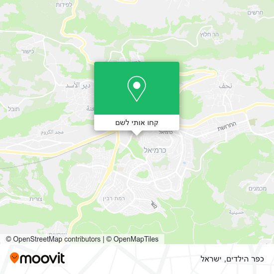 מפת כפר הילדים