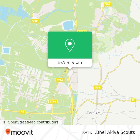 מפת Bnei Akiva Scouts
