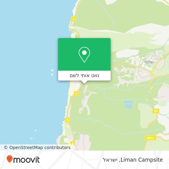 מפת Liman Campsite
