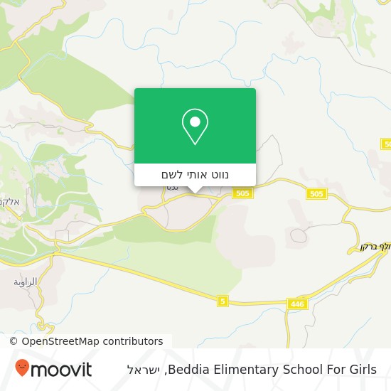מפת Beddia Elimentary School For Girls