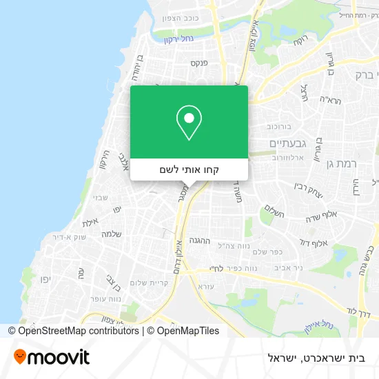 מפת בית ישראכרט