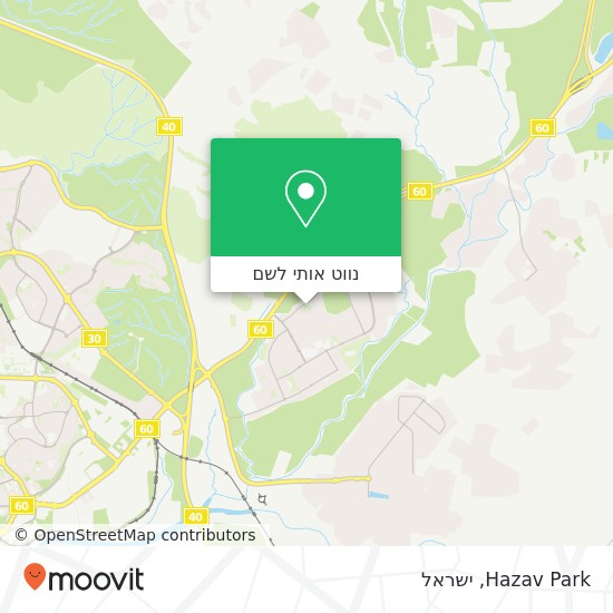 מפת Hazav Park