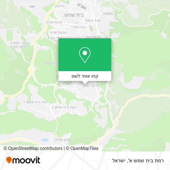מפת רמת בית שמש א'