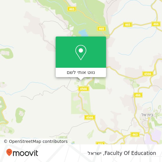 מפת Faculty Of Education