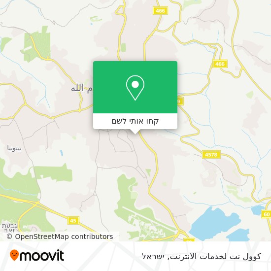 מפת كوول نت لخدمات الانترنت
