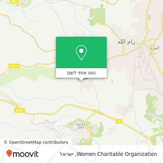 מפת Women Charitable Organization