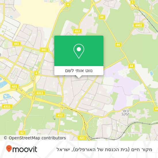 מפת מקור חיים (בית הכנסת של האורפלים)