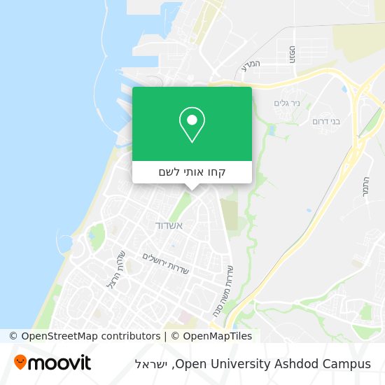 מפת Open University Ashdod Campus