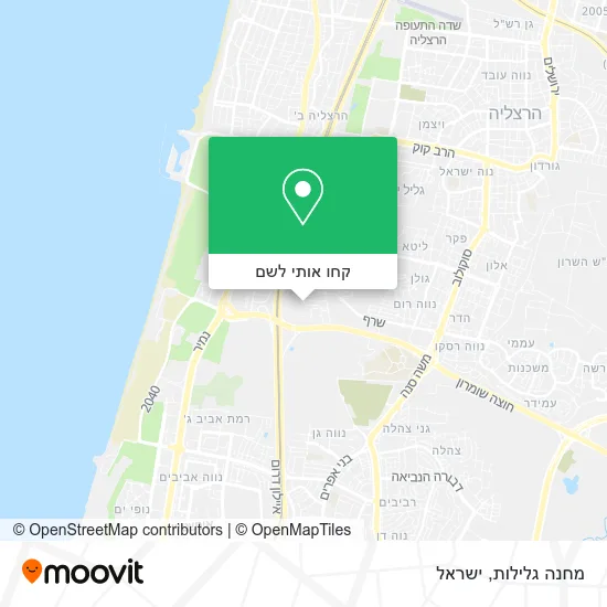 מפת מחנה גלילות