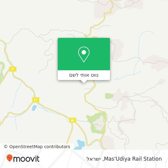 מפת Mas'Udiya Rail Station