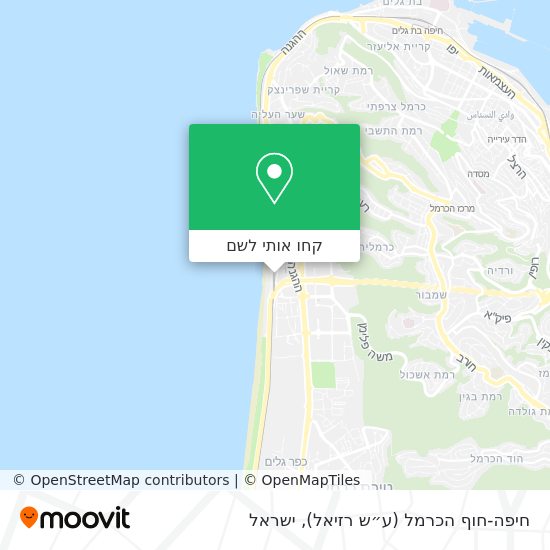 מפת חיפה-חוף הכרמל (ע״ש רזיאל)