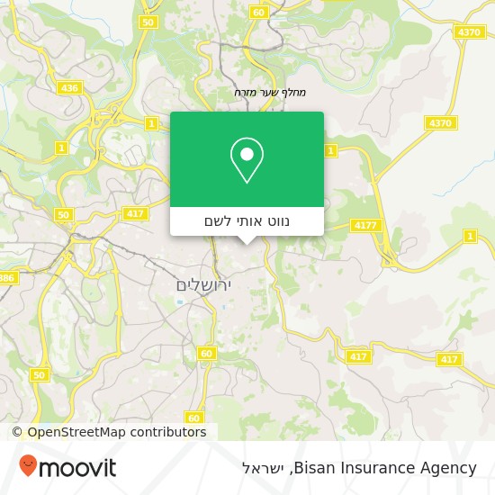 מפת Bisan Insurance Agency
