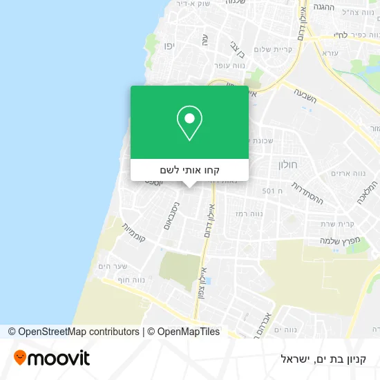 מפת קניון בת ים