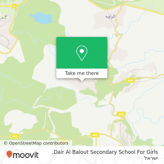 מפת Dair Al Balout Secondary School For Girls