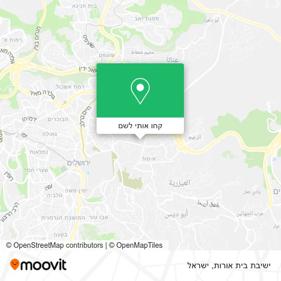 מפת ישיבת בית אורות