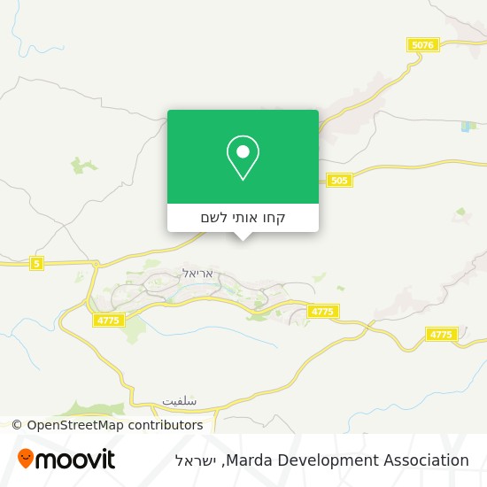 מפת Marda Development Association