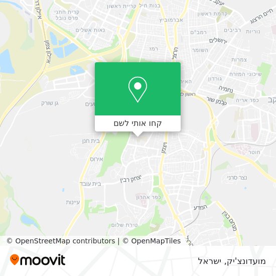 מפת מועדונצ'יק