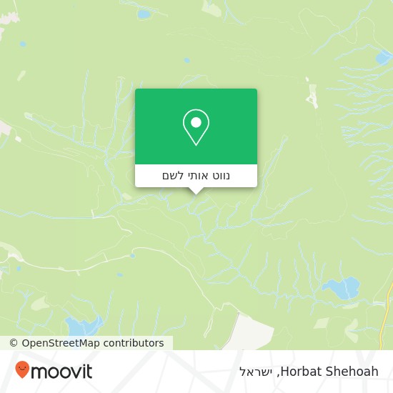 מפת Horbat Shehoah