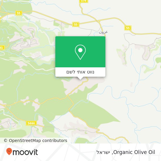 מפת Organic Olive Oil