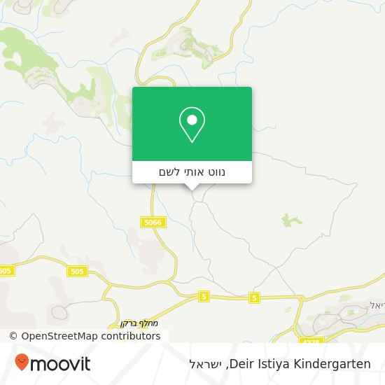 מפת Deir Istiya Kindergarten
