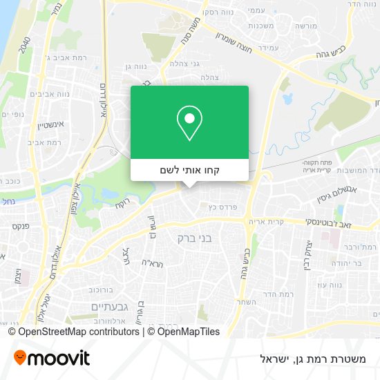 מפת משטרת רמת גן