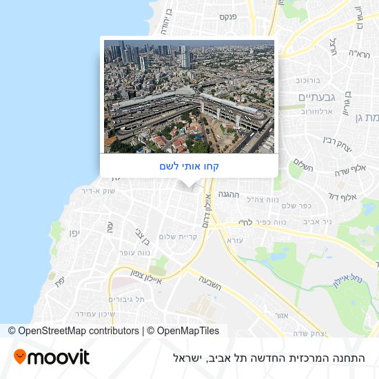 מפת התחנה המרכזית החדשה תל אביב