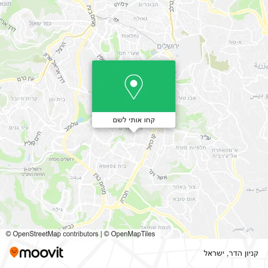 מפת קניון הדר