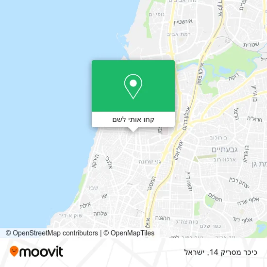 מפת כיכר מסריק 14