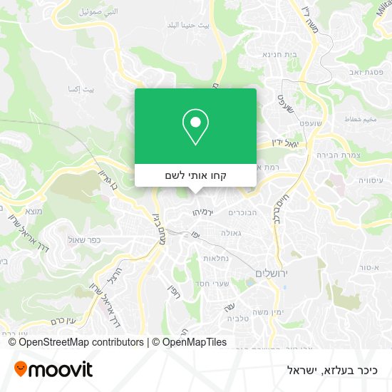 מפת כיכר בעלזא