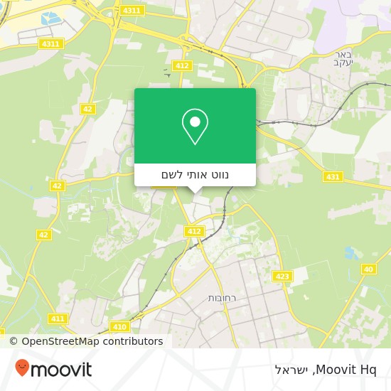 מפת Moovit Hq
