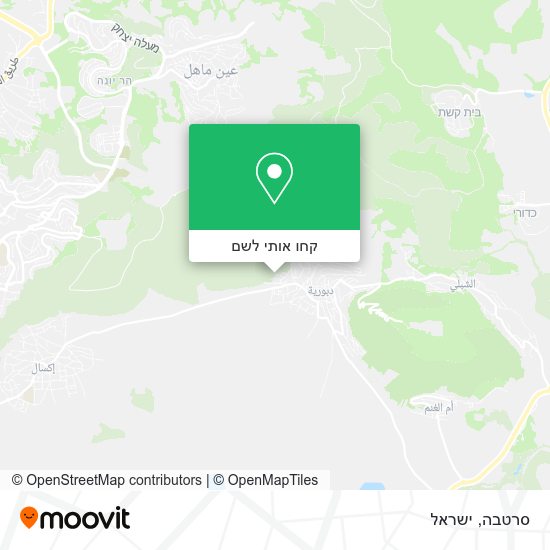 מפת סרטבה