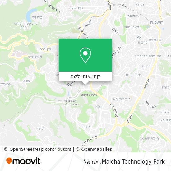מפת Malcha Technology Park