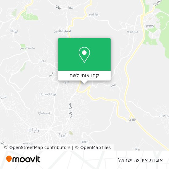 מפת אוגדת איו"ש