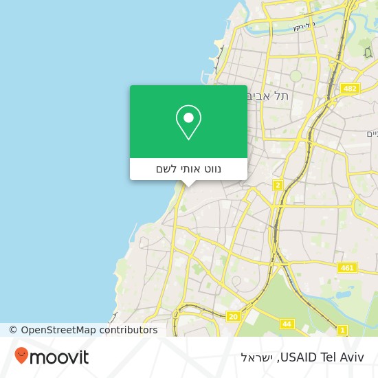 מפת USAID Tel Aviv