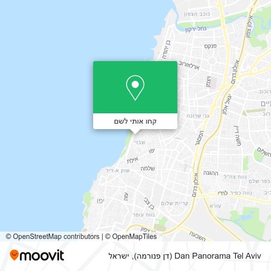 מפת Dan Panorama Tel Aviv (דן פנורמה)