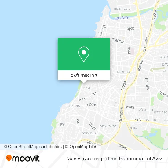 מפת Dan Panorama Tel Aviv (דן פנורמה)