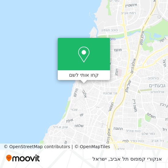 מפת אנקורי קמפוס תל אביב