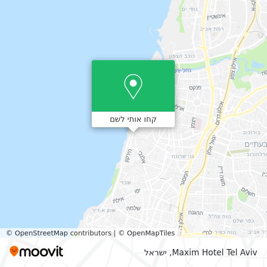 מפת Maxim Hotel Tel Aviv