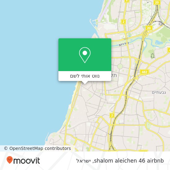 מפת shalom aleichen 46 airbnb