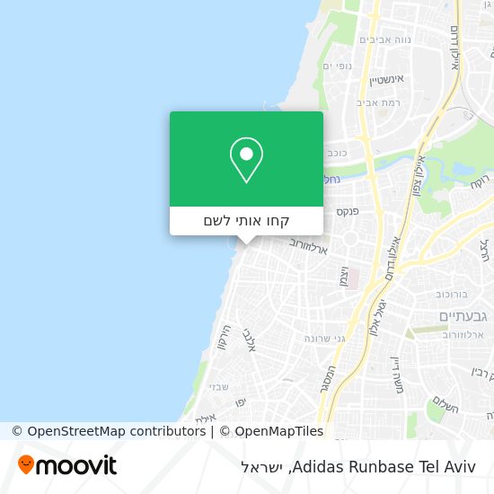מפת Adidas Runbase Tel Aviv