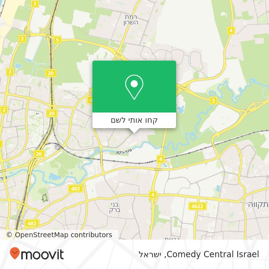מפת Comedy Central Israel