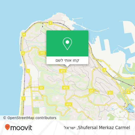 מפת Shufersal Merkaz Carmel