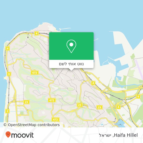 מפת Haifa Hillel