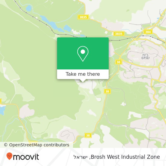 מפת Brosh West Industrial Zone