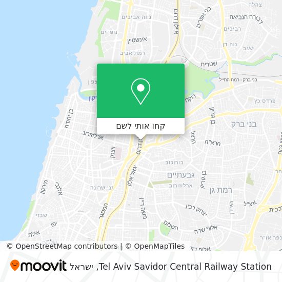 מפת Tel Aviv Savidor Central Railway Station
