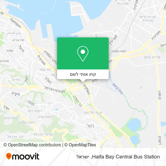 מפת Haifa Bay Central Bus Station